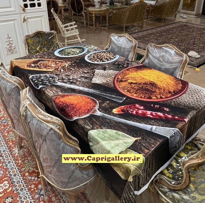 رومیزی مخمل چاپی کد20038
