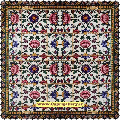 رومیزی مربع مخمل کوبیده کد 28